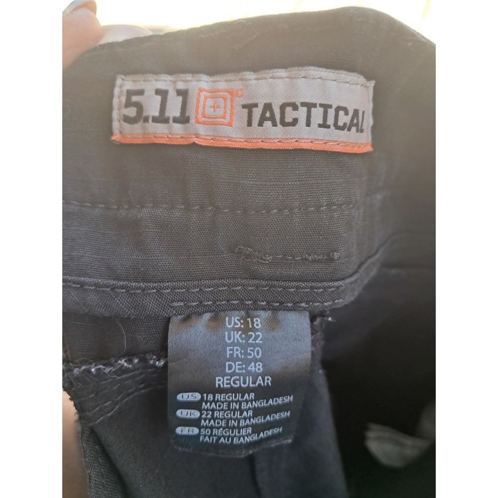 5.11 Tactical Stryke Pants Womens 18 Black Cargo Ripstop Work Hiking EMT 5c - Picture 2 of 2